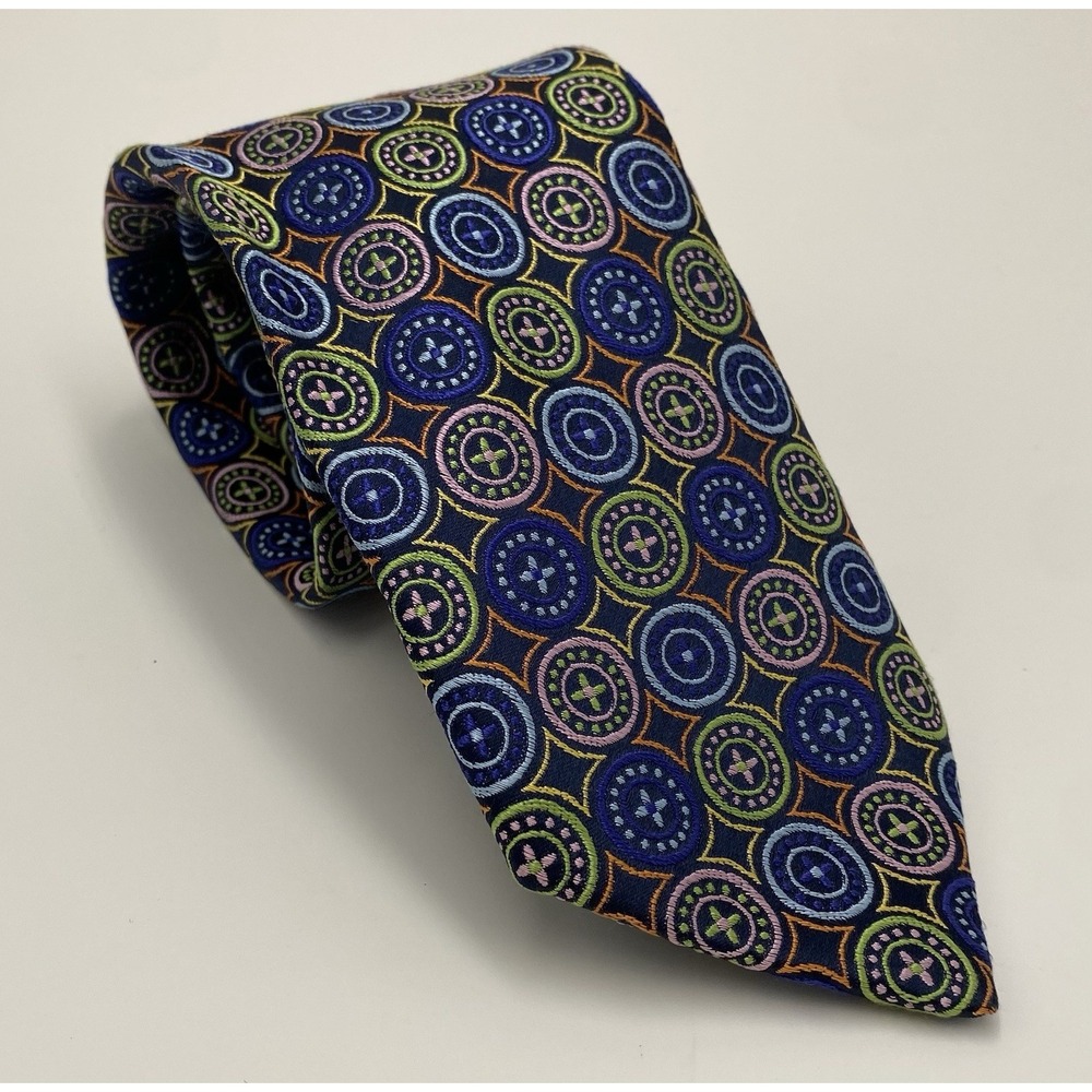 Forsyth Men's Silk‎ Patterned Neck Tie Multicolor